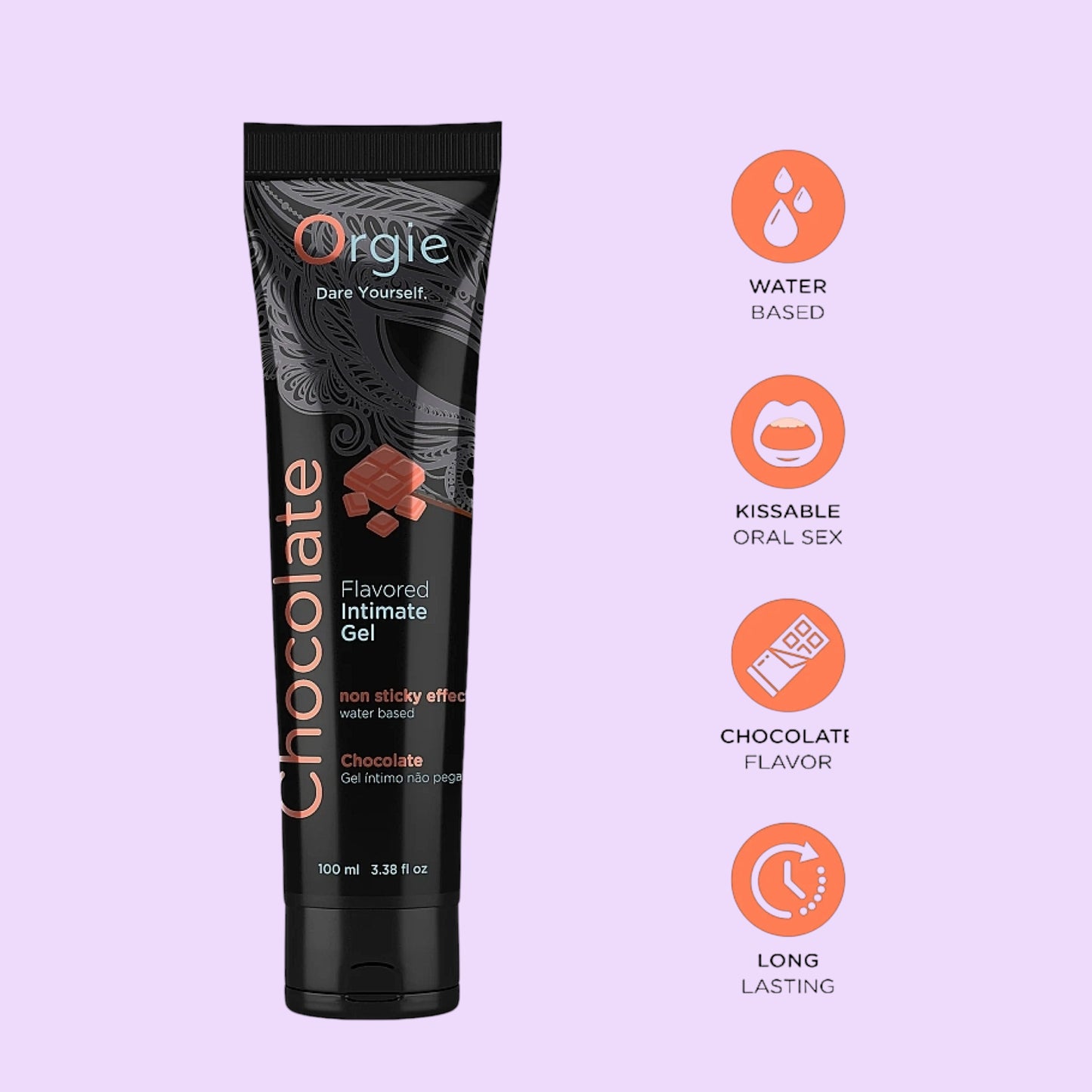Orgie Lube Tube Шоколад — їстівний лубрикант на водній основі (100 мл)