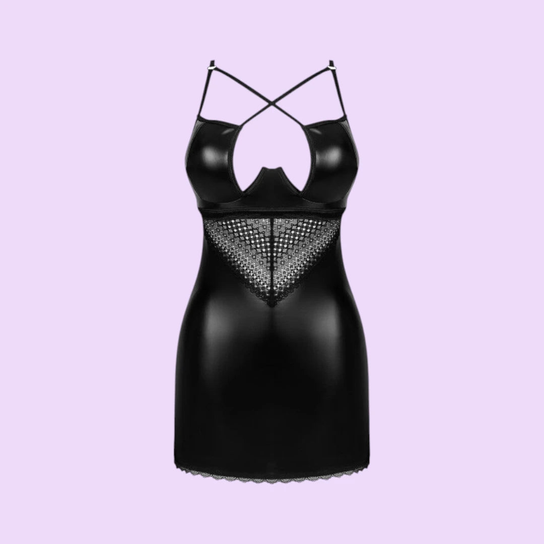 Еротична сукня JSY, чорна (S/M) | (L-XL)
