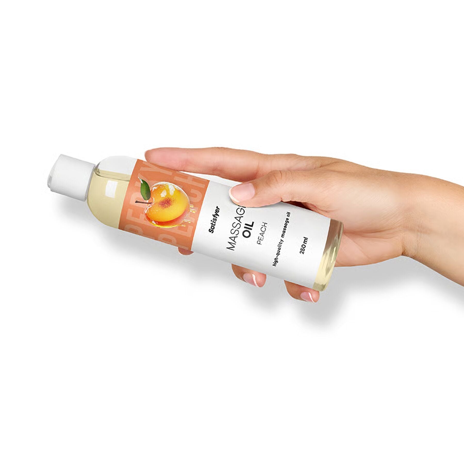 Масажна олія Satisfyer Massage Oil Peach (250 мл) з ароматом персика