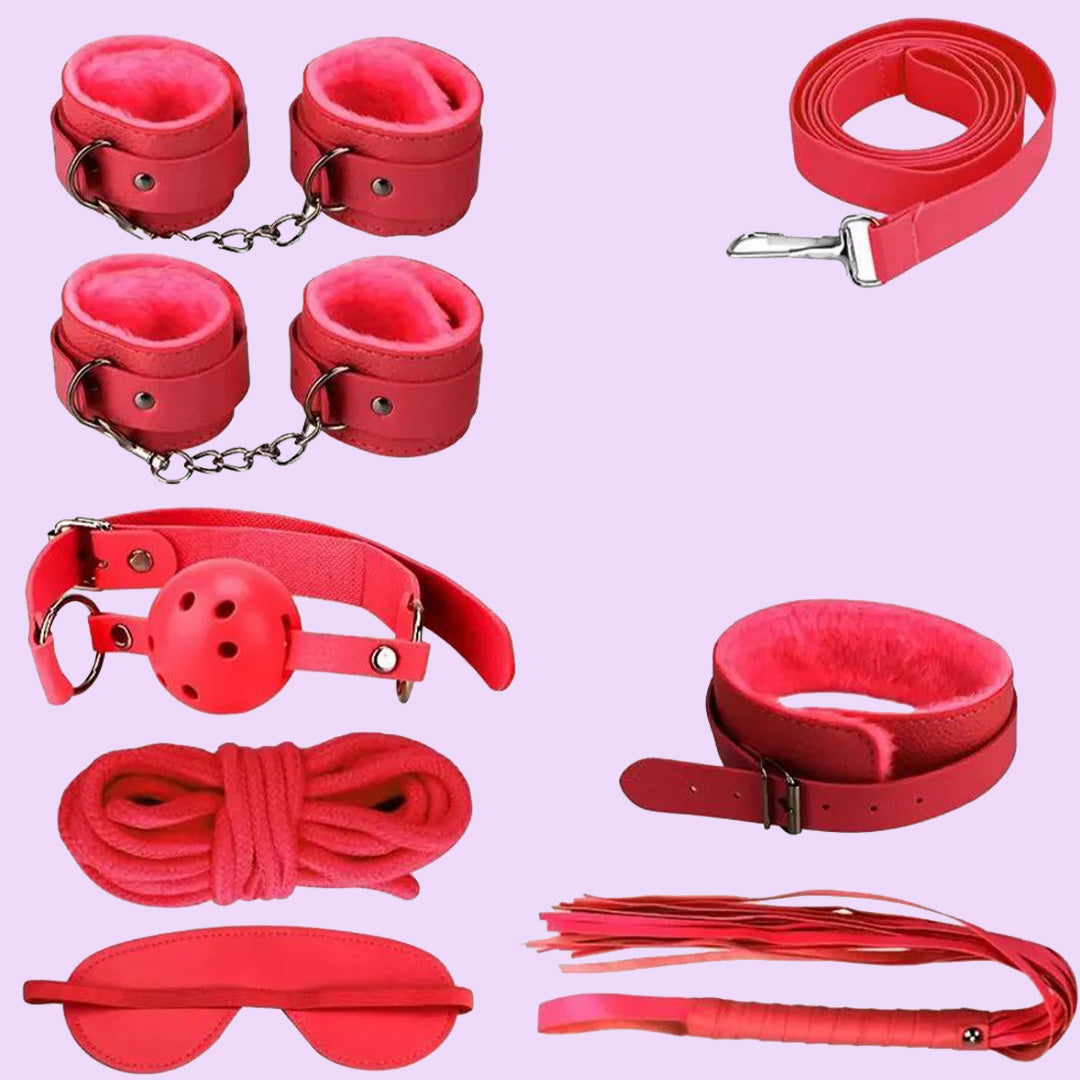 Повний комплект аксесуарів для рольових ігор з набору 'Візьми мене' 7в1 в червоному кольорі