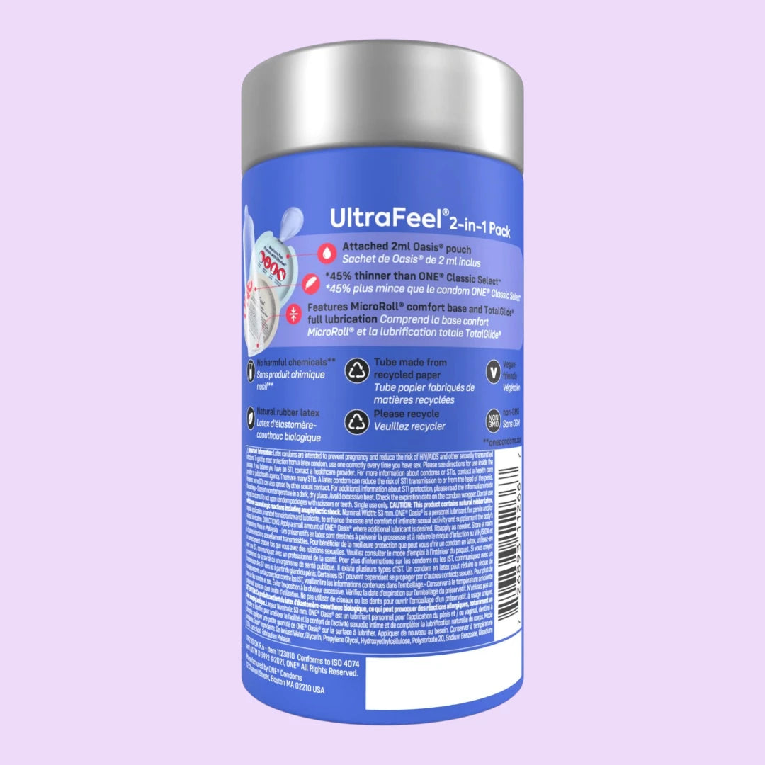 Презервативи ONE Ultra Feel, 10 шт — ультратонкі, з додатковою змазкою