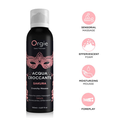 Масажна пінка Orgie Acqua Croccante Sakura 150 мл