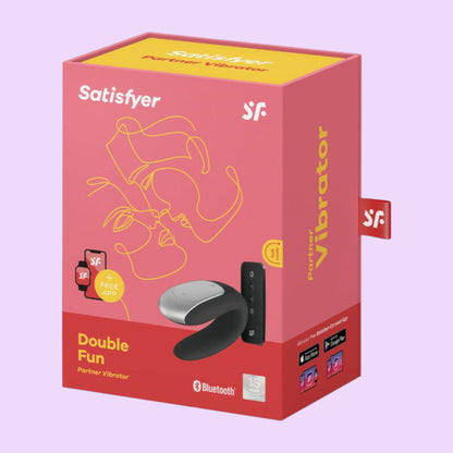 Вібратор для пар Satisfyer Double Fun Чорний