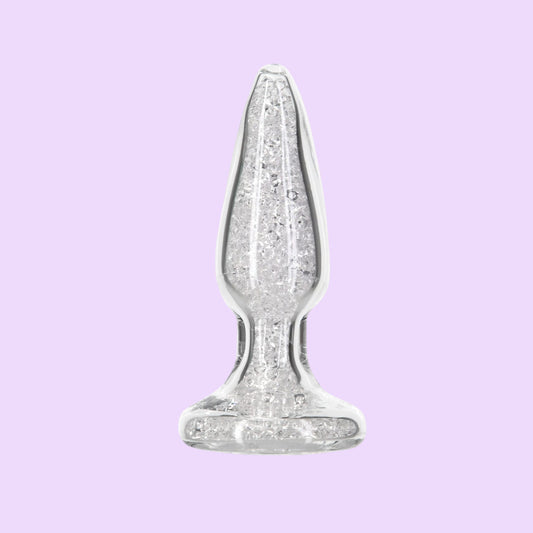 Скляна анальна пробка Pillow Talk Fancy