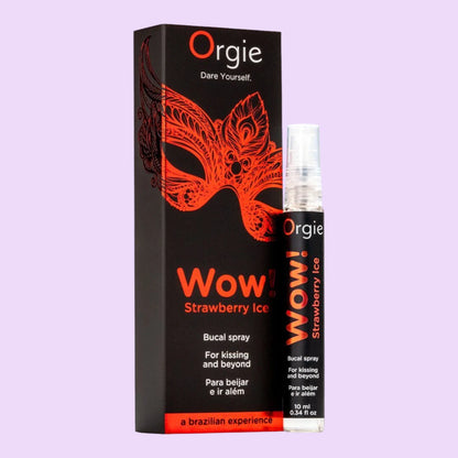 Спрей для орального сексу Orgie – Wow! Strawberry Ice (10 мл) з охолоджувальним ефектом