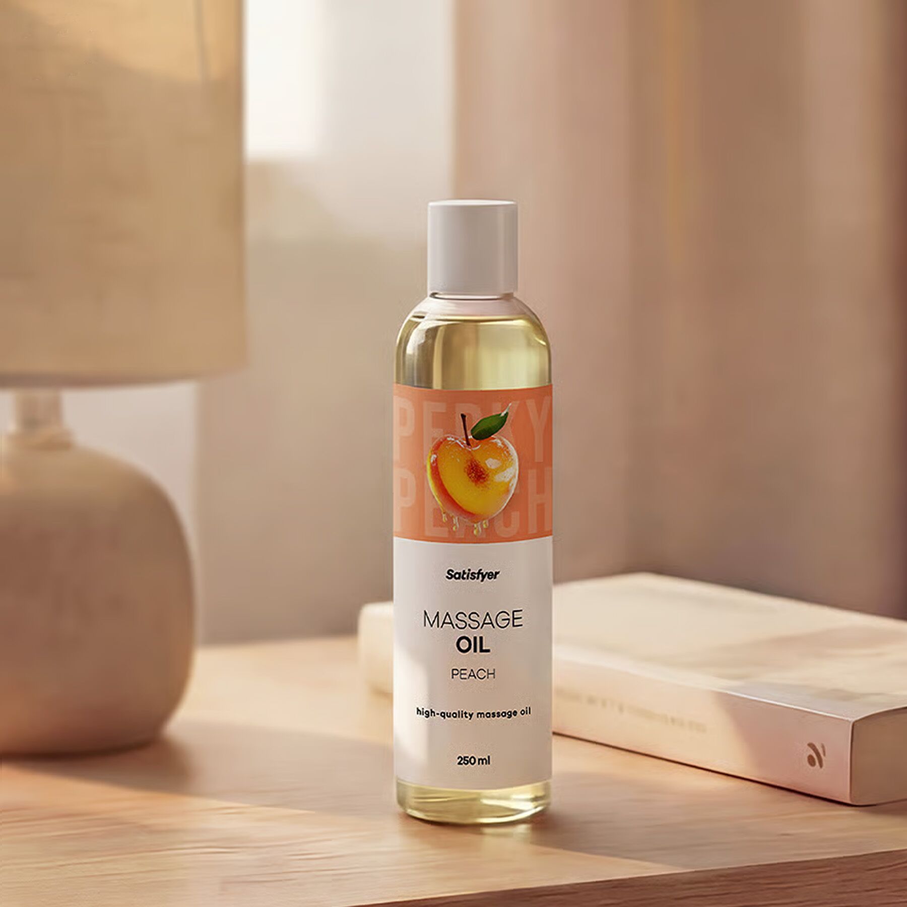 Масажна олія Satisfyer Massage Oil Peach (250 мл) з ароматом персика