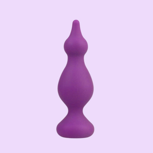Анальна пробка Adrien Lastic Amuse Purple (M) - 2 переходи, до 3,6 см, силікон