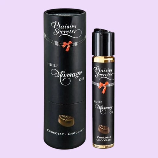 Масажна олія Plaisirs Secrets Chocolate, 59 мл — їстівна, з афродизіаками