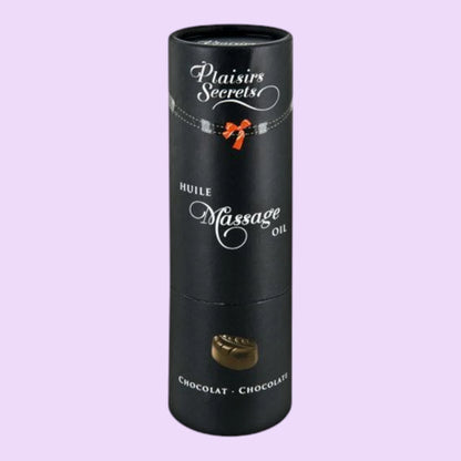Масажна олія Plaisirs Secrets Chocolate, 59 мл — їстівна, з афродизіаками