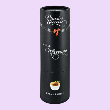 Масажна олія Plaisirs Secrets Creme Brulee, 59 мл — їстівна, з афродизіаками