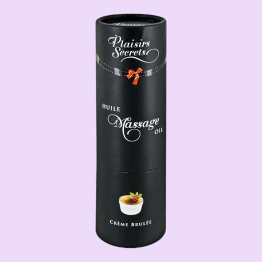Масажна олія Plaisirs Secrets Creme Brulee, 59 мл — їстівна, з афродизіаками