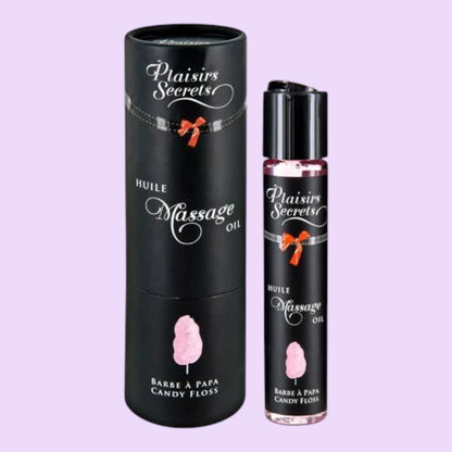 Масажна олія Plaisirs Secrets Candy Floss, 59 мл — їстівна, з афродизіаками