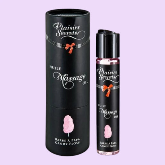 Масажна олія Plaisirs Secrets Candy Floss, 59 мл — їстівна, з афродизіаками