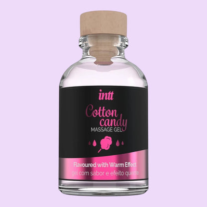 Масажний гель для інтимних зон Intt Cotton Candy, 30 мл — смак солодкої вати, зігрівальний ефект