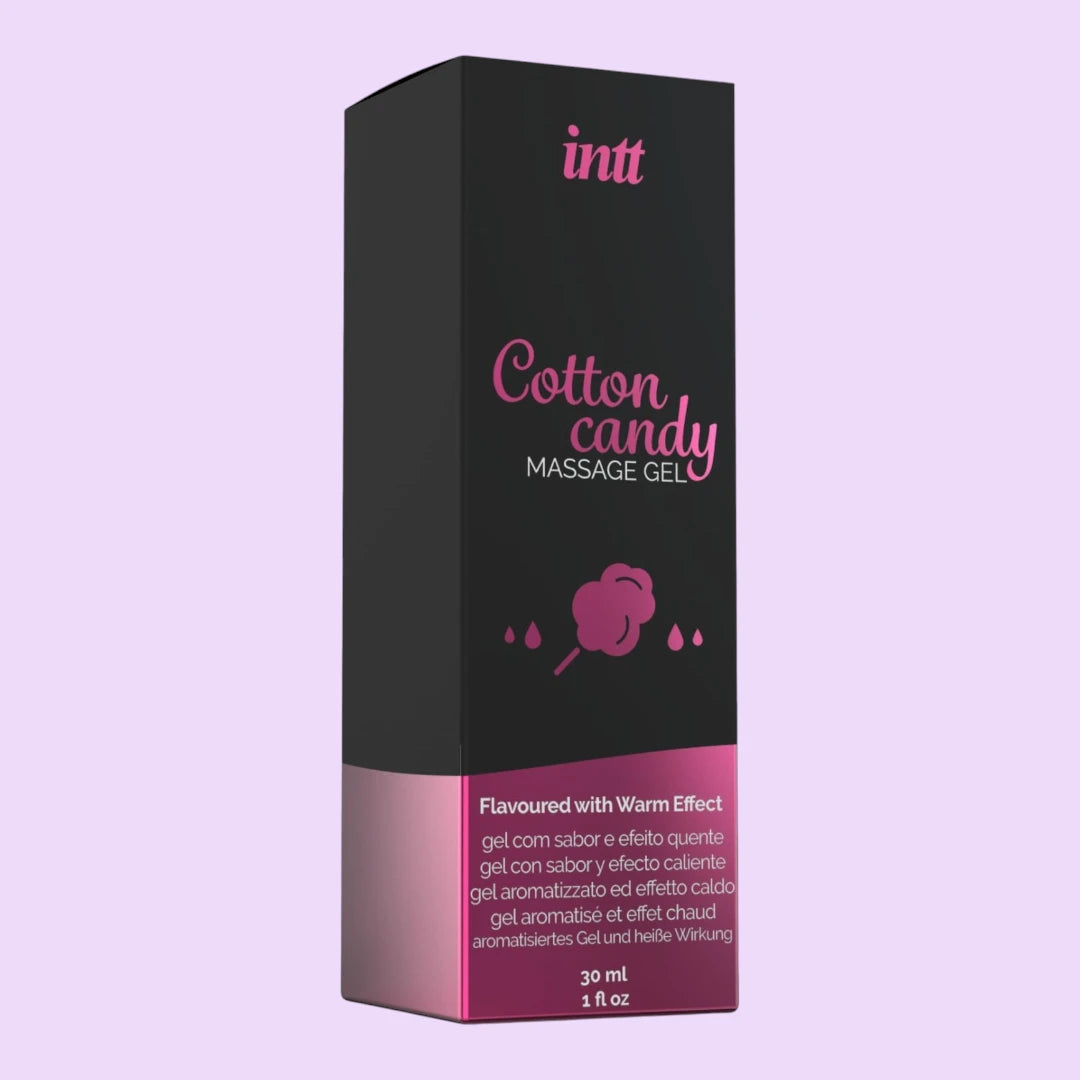 Масажний гель для інтимних зон Intt Cotton Candy, 30 мл — смак солодкої вати, зігрівальний ефект
