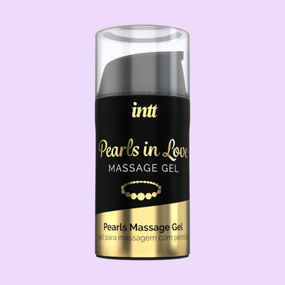 Набір для перлинного масажу Intt Pearls in Love: намисто та силіконовий масажний гель