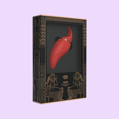 Вібратор 2в1 з язичком Zalo Hero (кристал Swarovski)