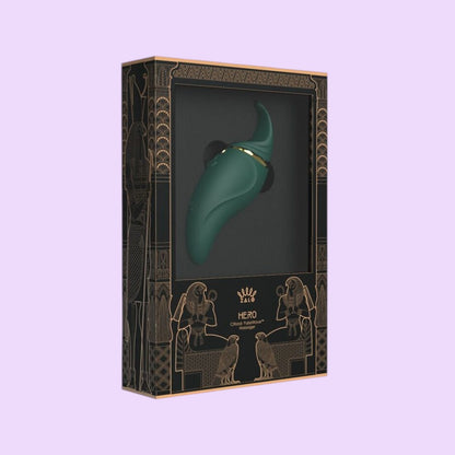 Вібратор 2в1 з язичком Zalo Hero (кристал Swarovski)