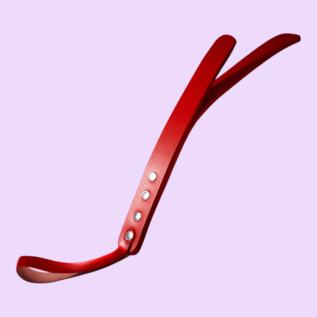 Падл двошаровий Feral Feelings Leather Mini Paddle, натуральна шкіра