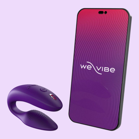 Смарт-вібратор для пар We-Vibe Sync 2 Purple, 10 віброрежимів, пульт ДК