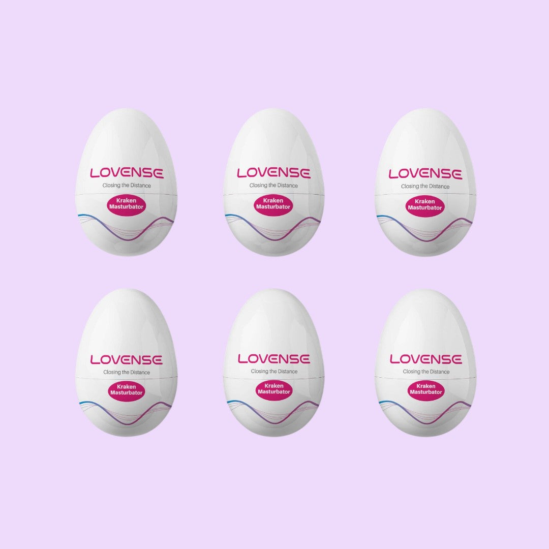 Набір мастурбаторів-яєць Lovense Kraken masturbator egg box, 6 штук, різна текстура