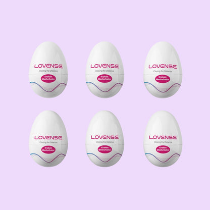 Набір мастурбаторів-яєць Lovense Kraken masturbator egg box, 6 штук, різна текстура