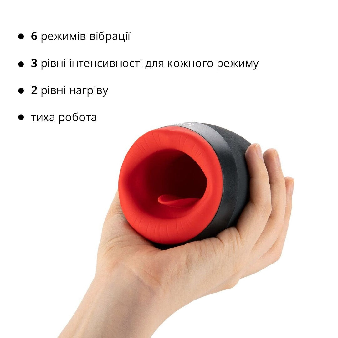 Преміальний мастурбатор Otouch CHIVEN 2 — вібрувальний язичок, підігрів, 6 режимів