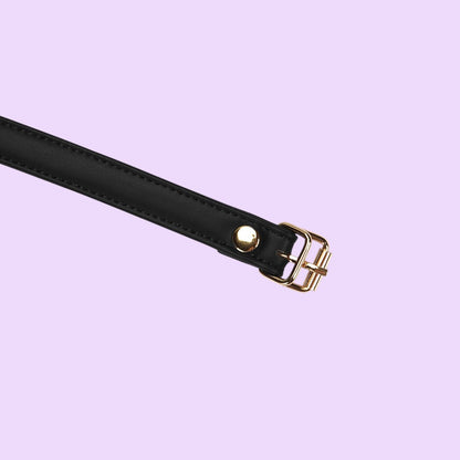 Маска на очі Liebe Seele Black Organosilicon Blindfold, екошкіра