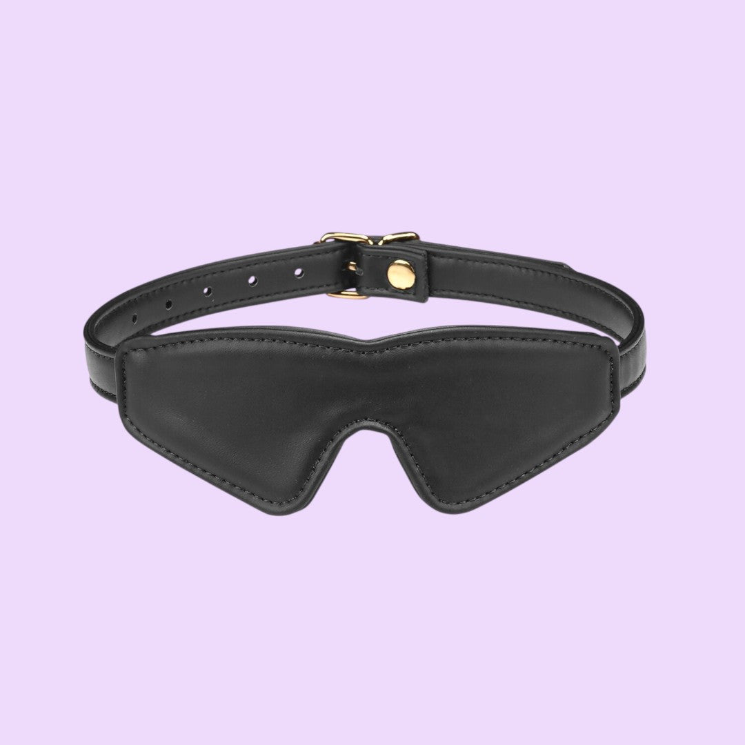 Маска на очі Liebe Seele Black Organosilicon Blindfold, екошкіра