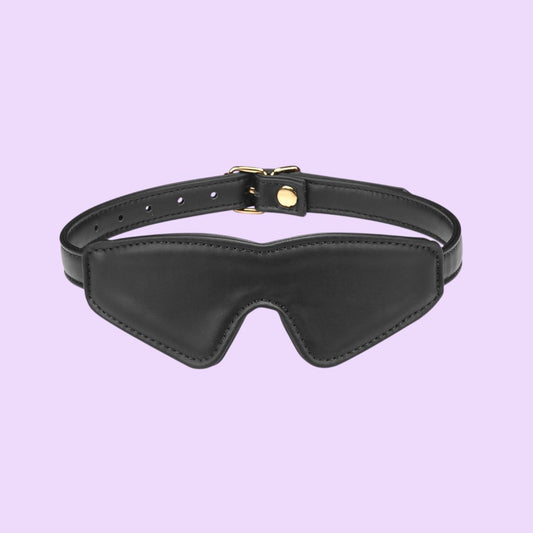 Маска на очі Liebe Seele Black Organosilicon Blindfold, екошкіра