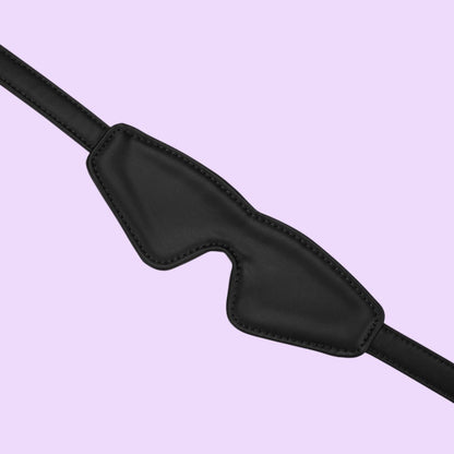 Маска на очі Liebe Seele Black Organosilicon Blindfold, екошкіра