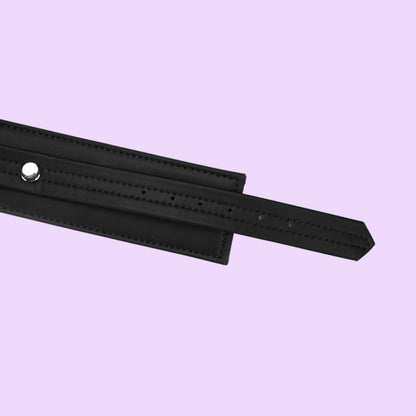 Поножі Liebe Seele Black Organosilicon Anklecuffs, екошкіра