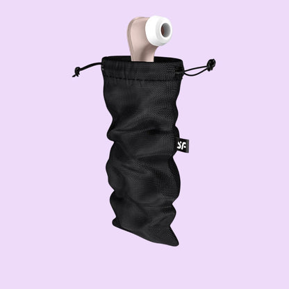 Мішечок для секс-іграшок Satisfyer Treasure Bag L (чорний / фіолетовий)