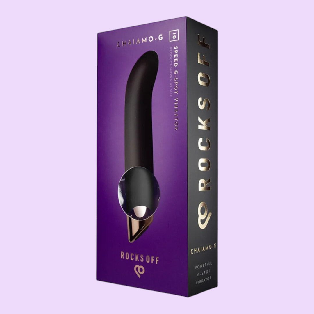 Вібратор для точки G Rocks Off Chaiamo G (чорний / фіолетовий)