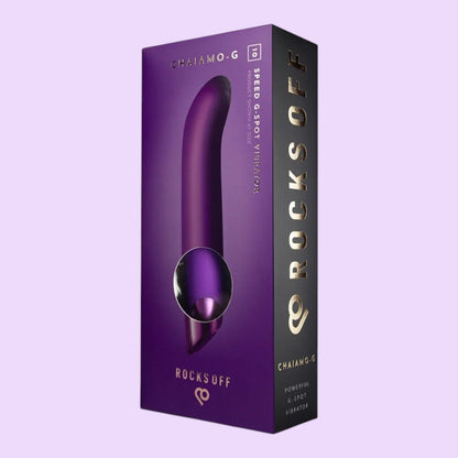 Вібратор для точки G Rocks Off Chaiamo G (чорний / фіолетовий)