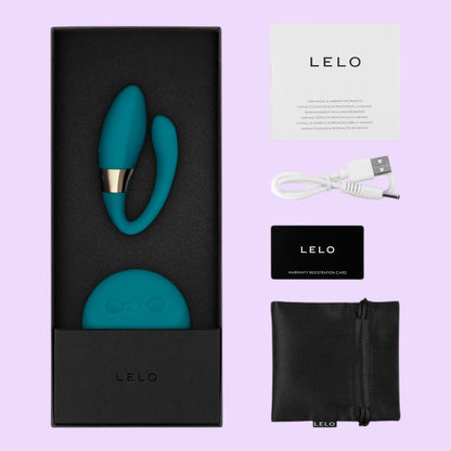Вібратор для пар LELO Tiani Duo Ocean Blue, 2 мотори, пульт ДК