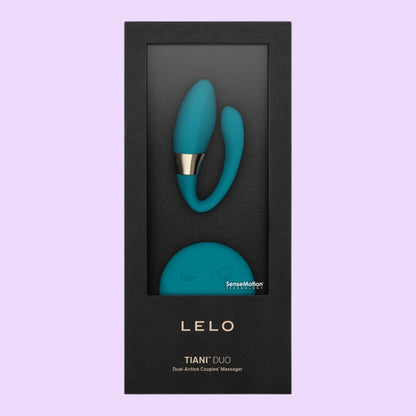 Вібратор для пар LELO Tiani Duo Ocean Blue, 2 мотори, пульт ДК