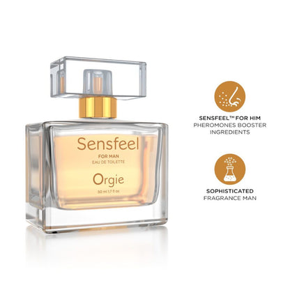 Orgie Sensfeel for Man - чоловічі парфуми з феромонами, 50 мл (цитрусово-деревний аромат)