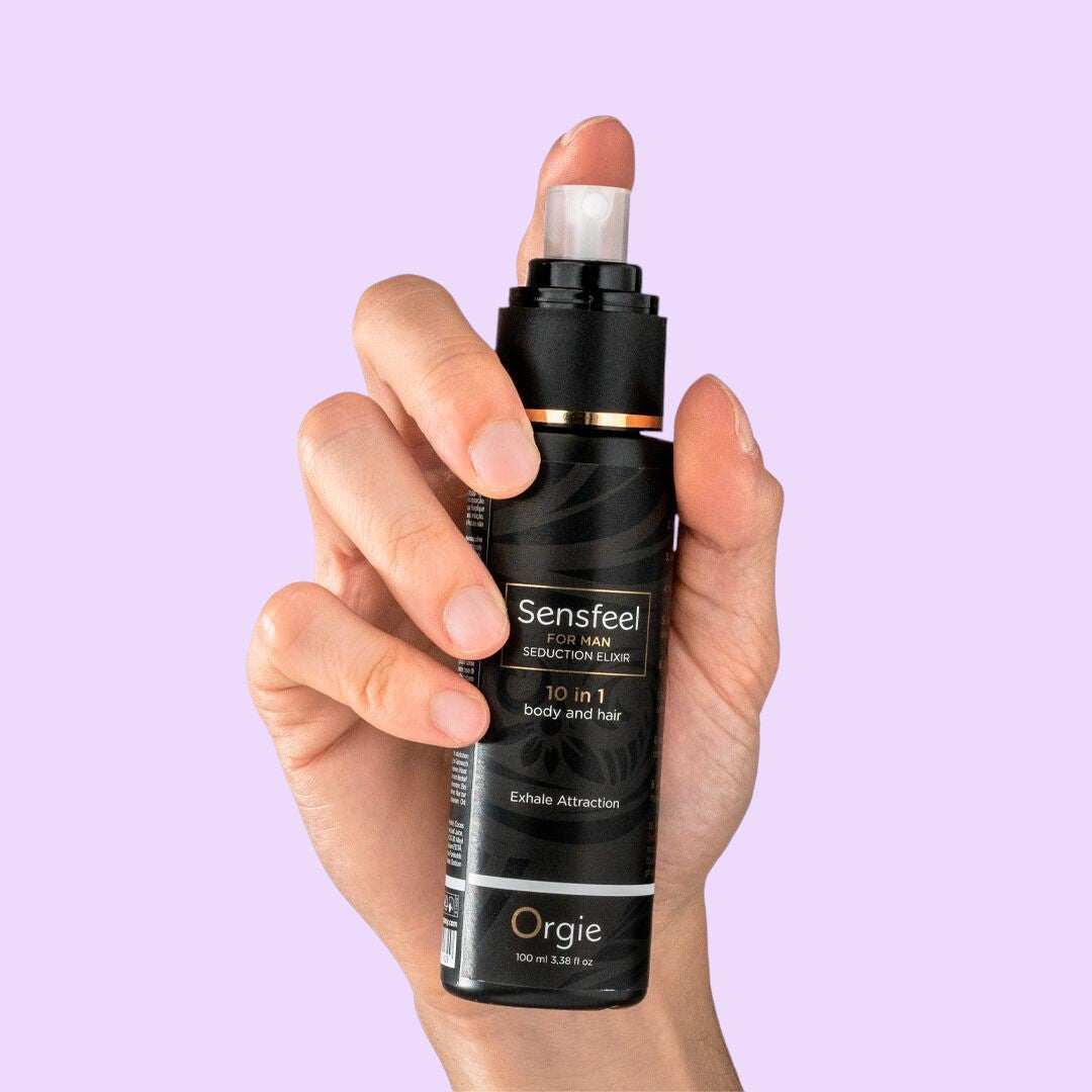 Orgie – Sensfeel Seduction Elixir 10 in 1 for Man - лосьйон з феромонами для тіла та волосся (100 мл)