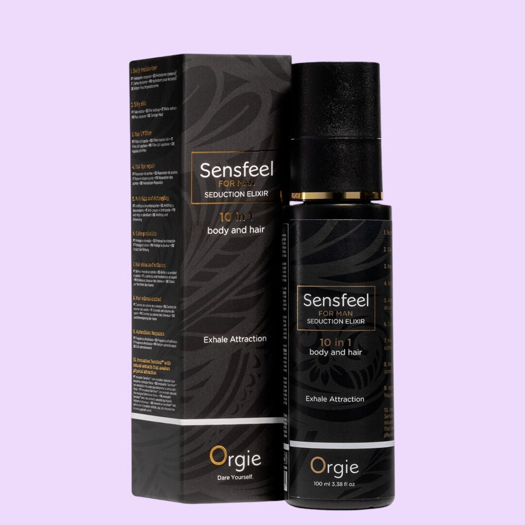 Orgie – Sensfeel Seduction Elixir 10 in 1 for Man - лосьйон з феромонами для тіла та волосся (100 мл)