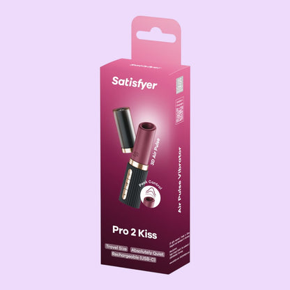 Вакуумний стимулятор Satisfyer Pro 2 Kiss з кришечкою та 3D Air Pulse