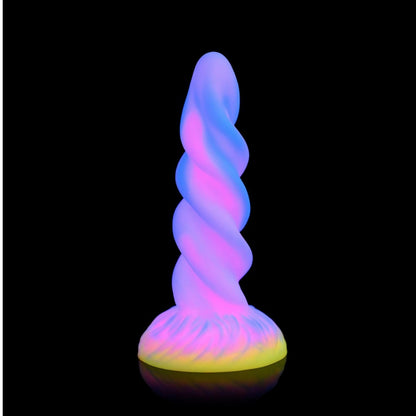 Фентезійний фалоімітатор, що світиться в темряві Creature Cocks Glow-in-the-Dark Unicorn Dildo (20,6 см)