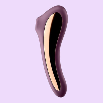 Вакуумний стимулятор з вібрацією Satisfyer Dual Kiss Wine Red
